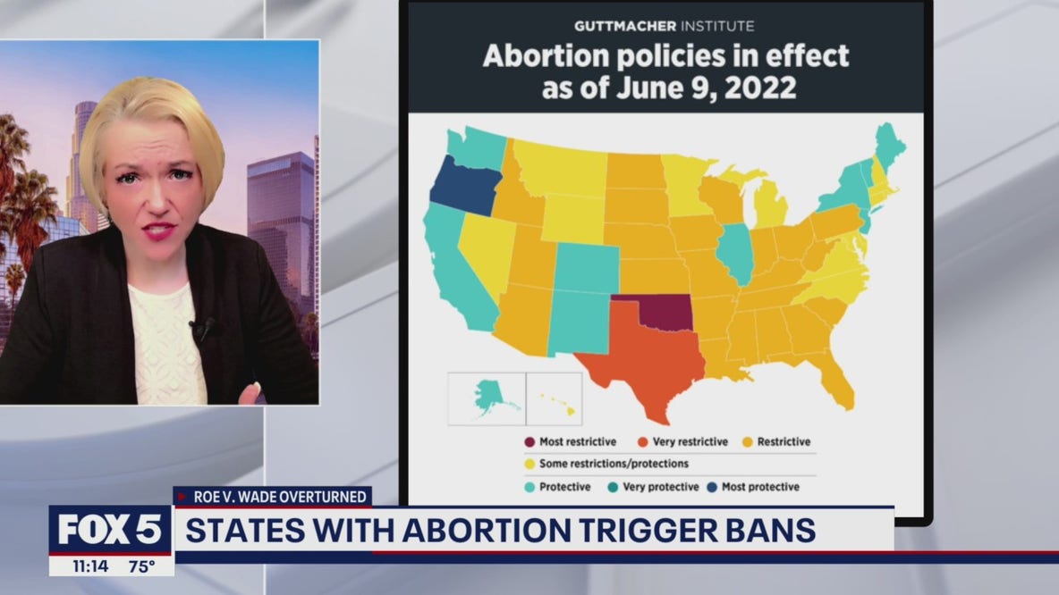 States with abortion trigger bans